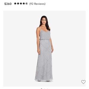 Adrianna Papel Art Deco Beaded Blouson Gown